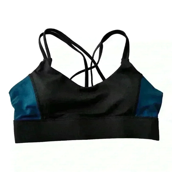 EVREE X BARBELLA Sports Bra & Heart Booty Leggings Active Set Teal/Black  M - Picture 5 of 10